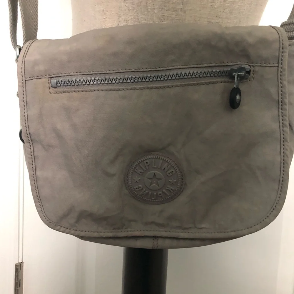 Kipling Light Gray Crossbody Bag